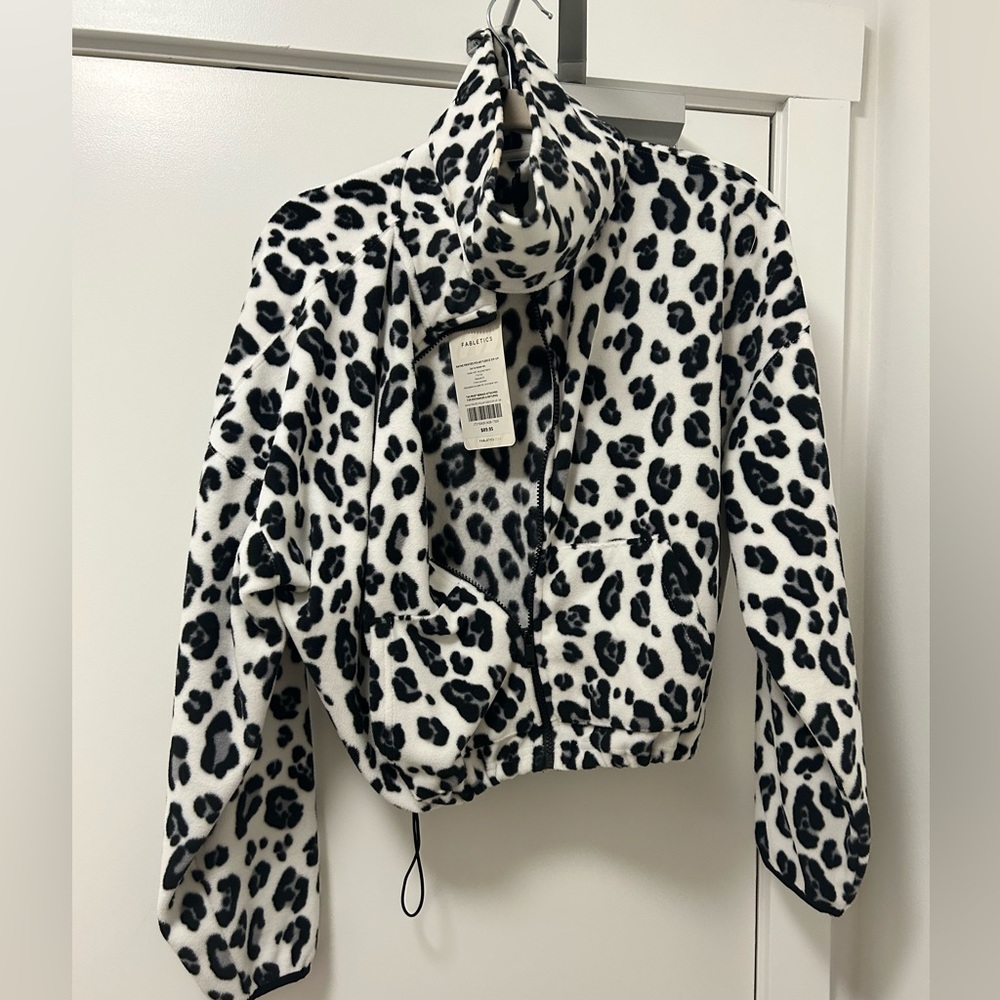 PRINTED POLAR FLEECE ZIP-UP BRAND NEW WITH MATCHING FLEECE HEADBAND